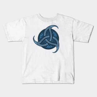 Trinity Knot - Blue Kids T-Shirt